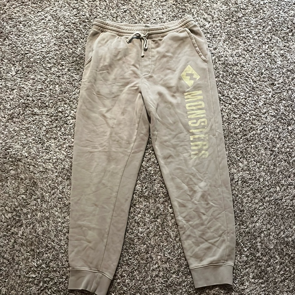 Tan Monsters Joggers Women’s Medium
